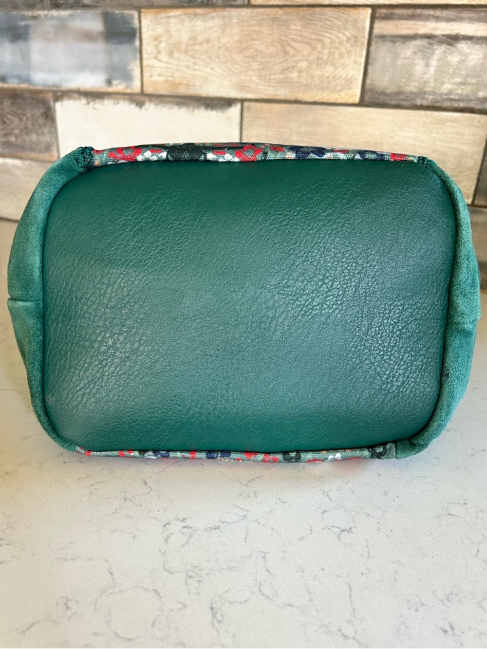 EUC The Sak Roma Emerald Mojave Garden Shopper Suede Leather Tote Shoulder Bag - Picture 9 of 16